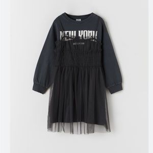 NWOT Zara Kids Combination Tulle Dress